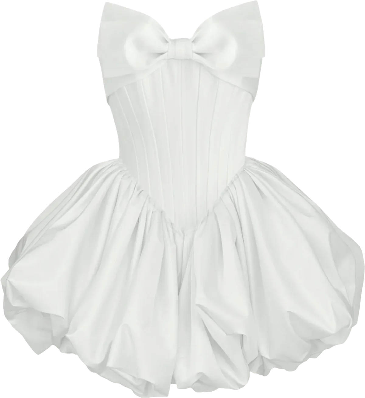 Moon Bow Dress White Mini, Lirika Matoshi