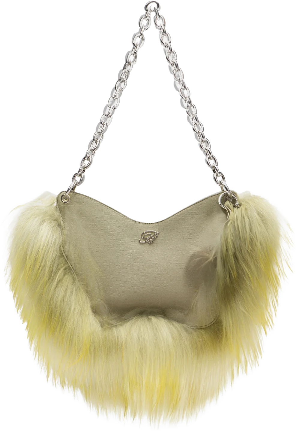 Large Butterfly Bag with Fur