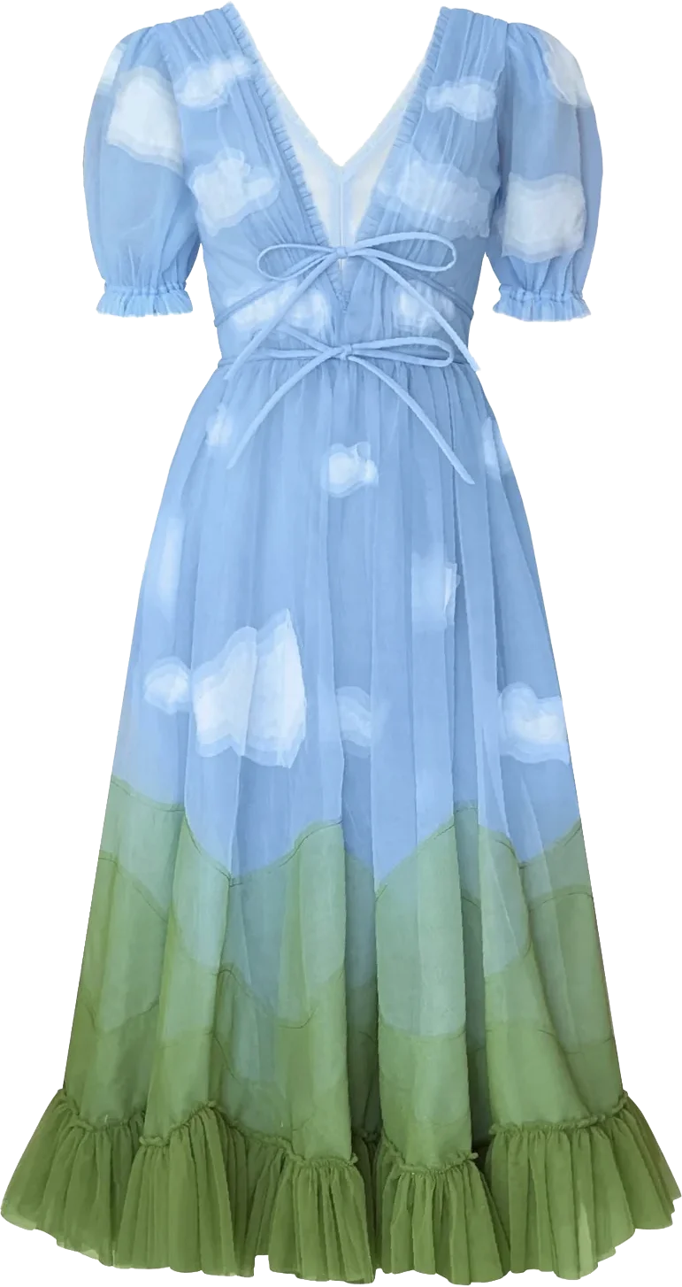 Clouds Midi Dress, Lirika Matoshi