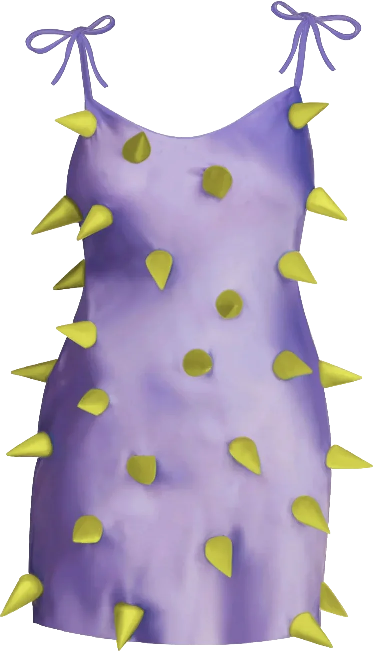 Purple Silk Thorn Dress, Lirika Matoshi