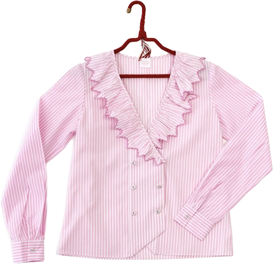Pink striped server jacket, Houses and Parties
