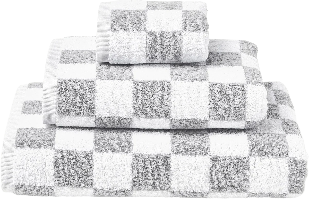 Cotton Towel Set Damier, in various set sizes, Westwing x Crosby Studios