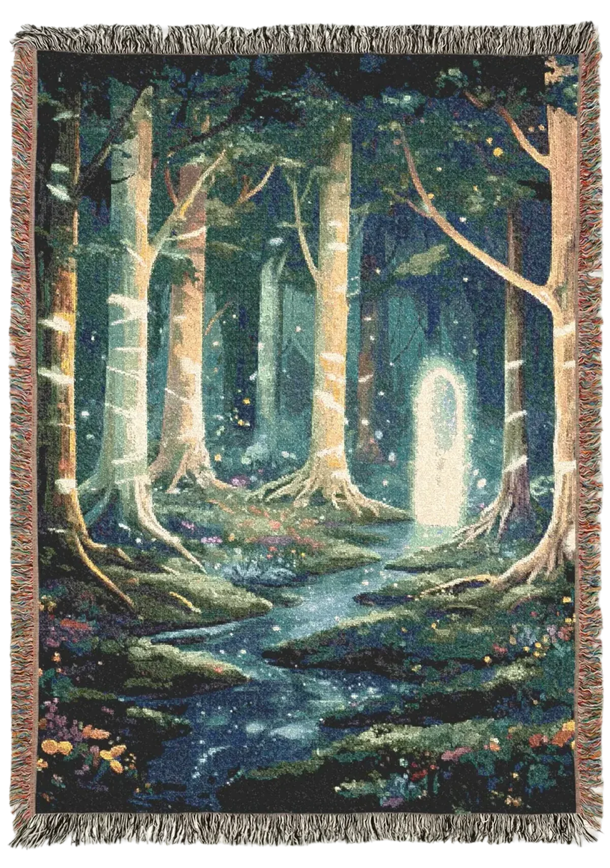 Enchanted Forest Portal Woven Blanket, AllyouneedatHome