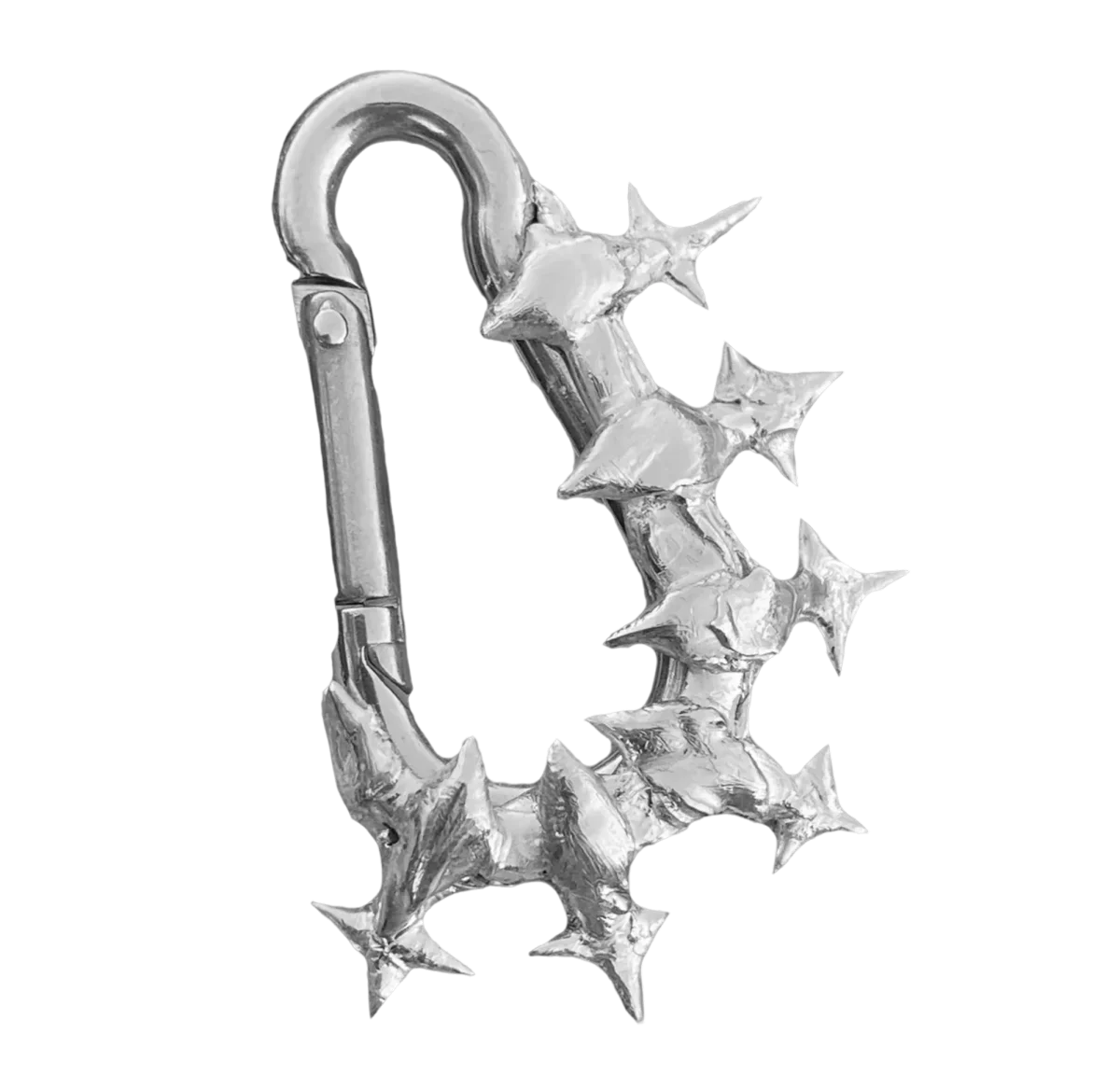 spiked Stainless Steel Carabiner, topazrockz