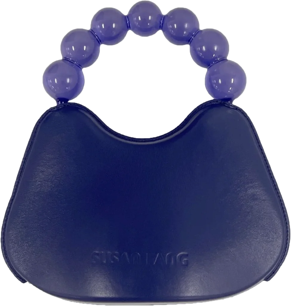 Leather Bag With Resin Handle, Susan Fang