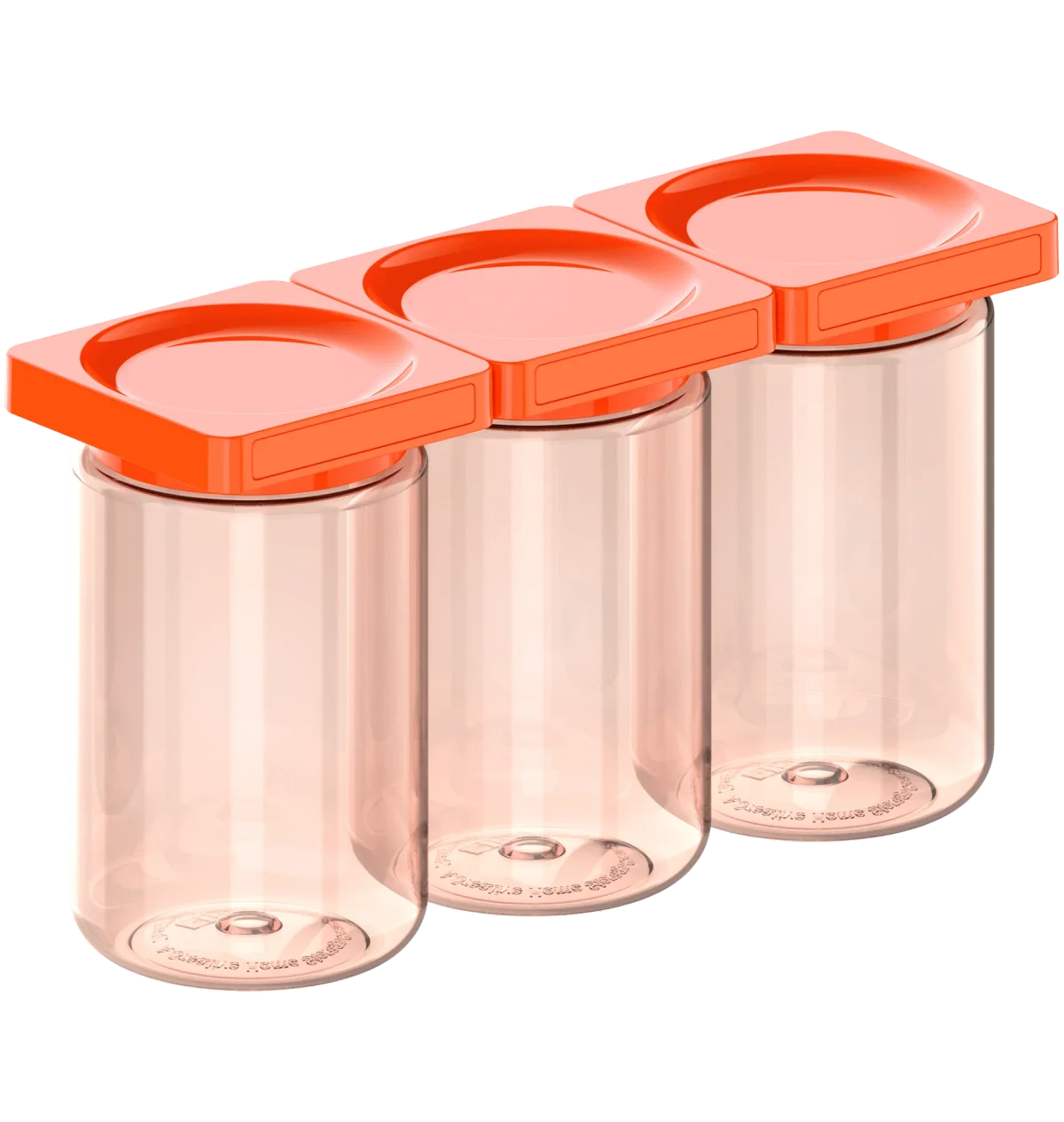 3 Pack Of Red Containers, Cliik