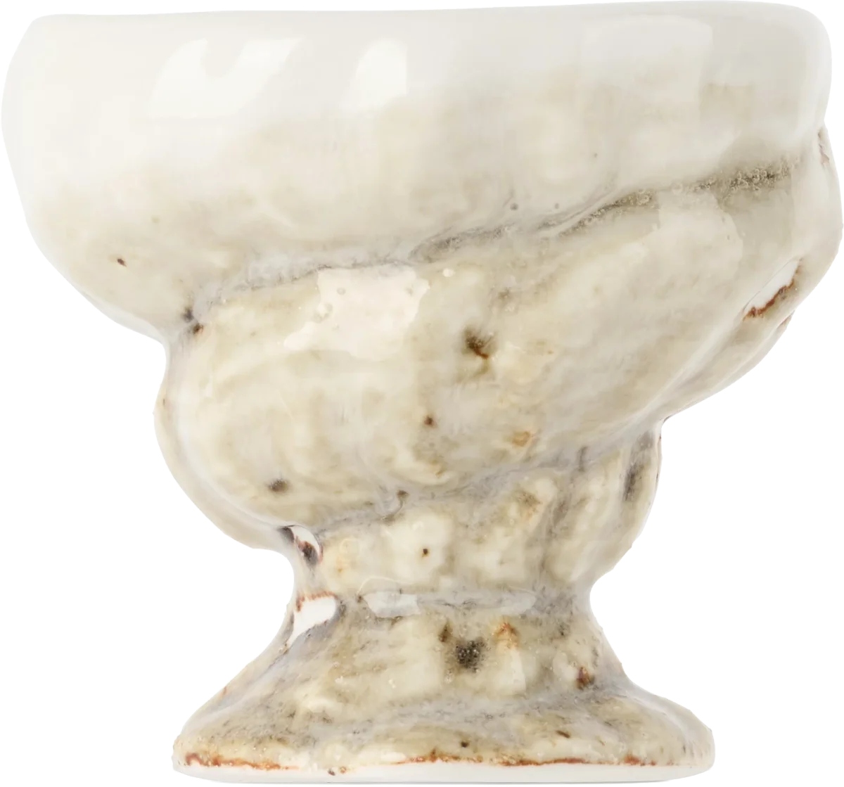 Off-White Shell Egg Cup
