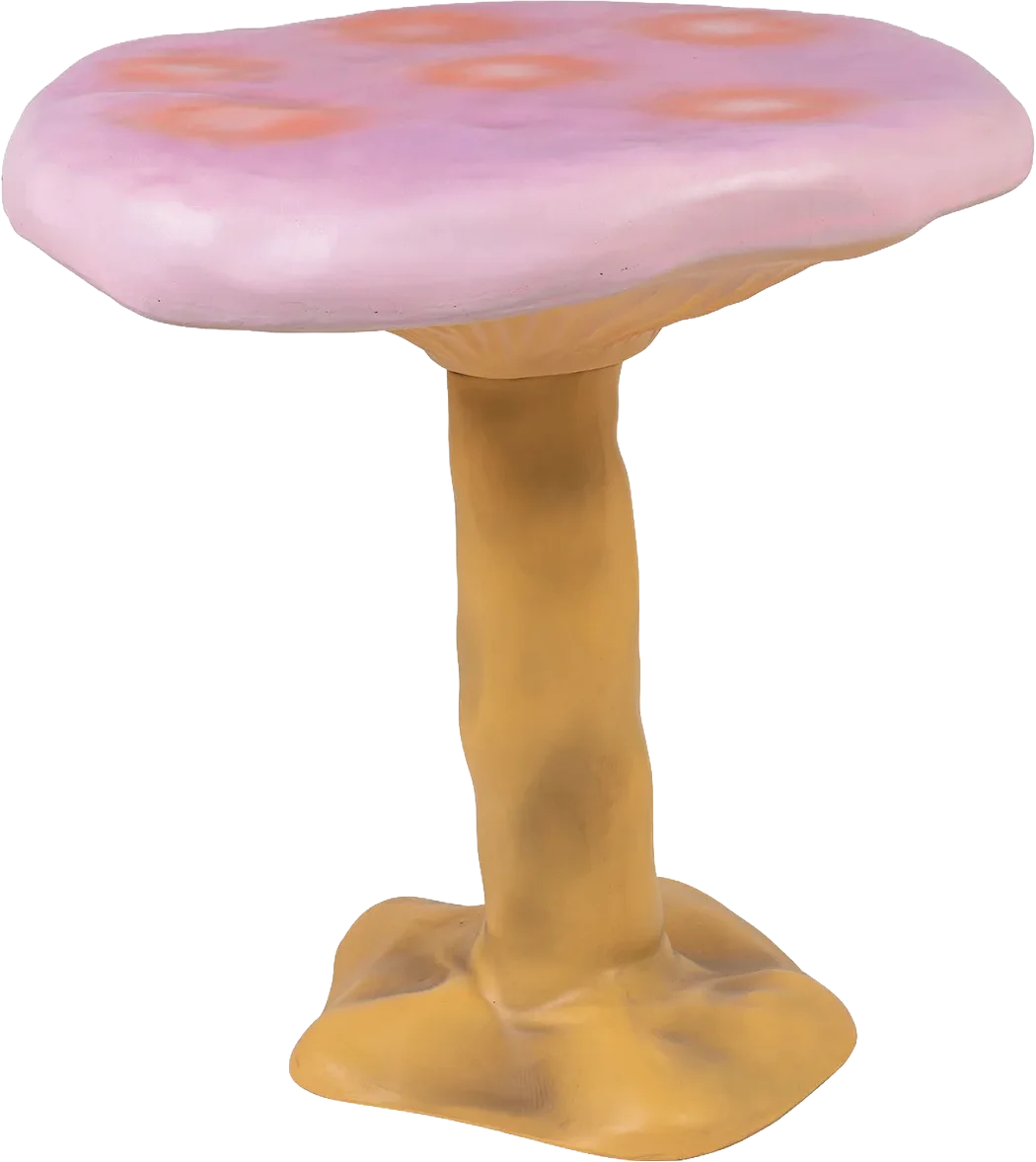 Pink / Yellow Amanita round table, Marcantonio