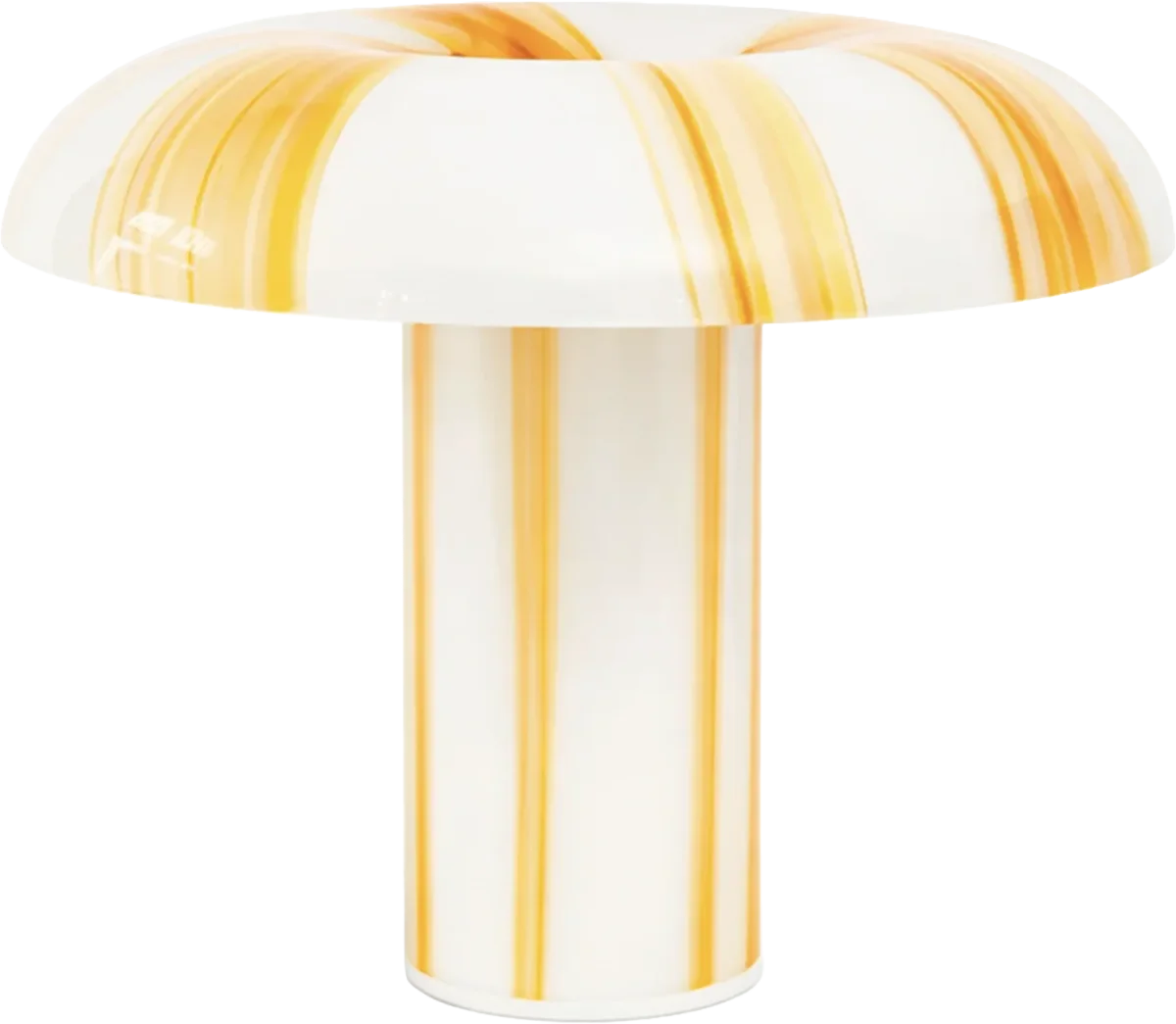 Glass Lamp with Amber Stripes, Matias Moellenbach