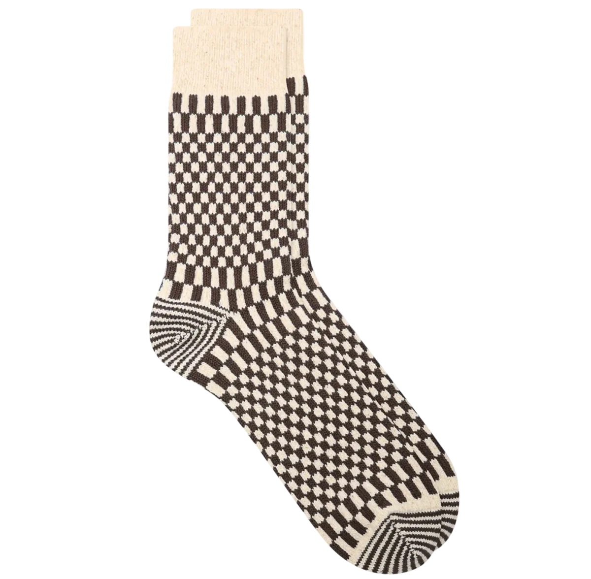 Rototo Checkerboard Pattern Sock R1621, Rototo