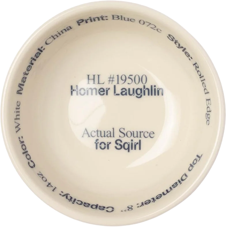 actual source bowl "Homer Laughlin", sqirl la