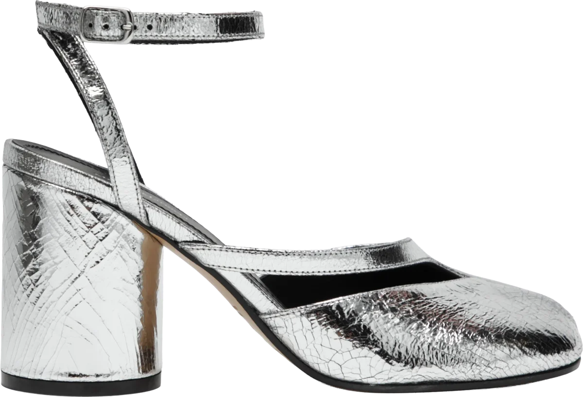 Silver Tabi Pump Heels, Maison Margiela