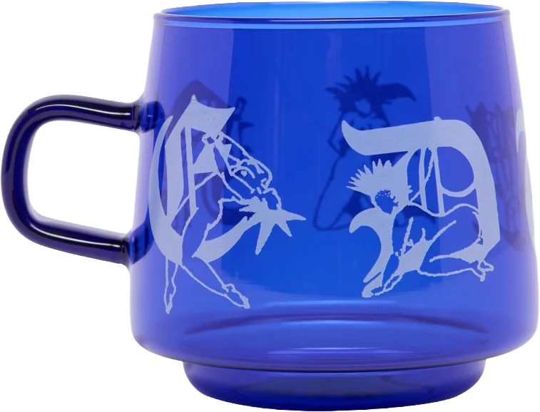 glass coffee cup 100 glass blue kinbaku, Edwin