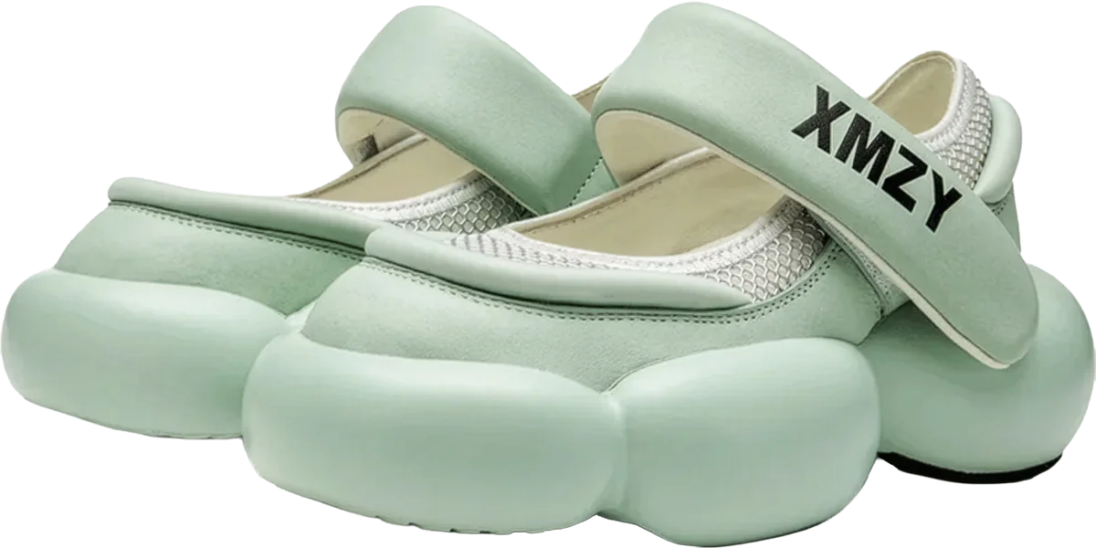 outdoor platform sandals green, xmzy 