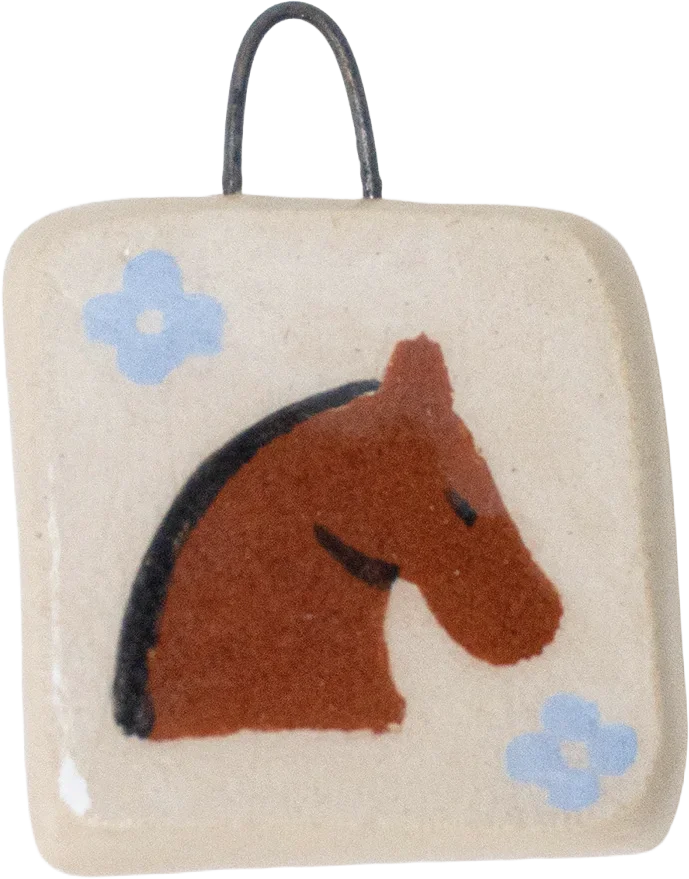 Horse portrait charm, Gabrielle Monceaux