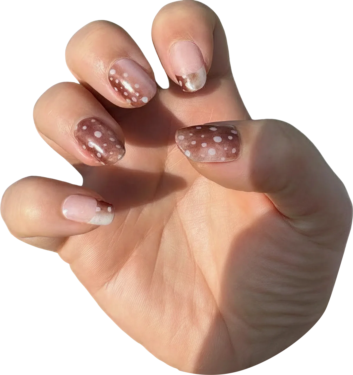 bambi blush nail wraps for manicure, blitsbee