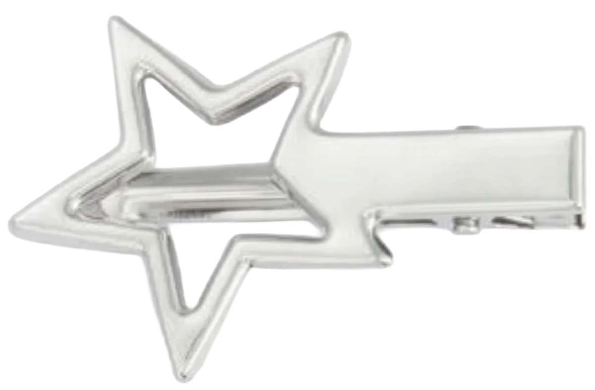 star shape iron alloy 20 hair clips set, cider