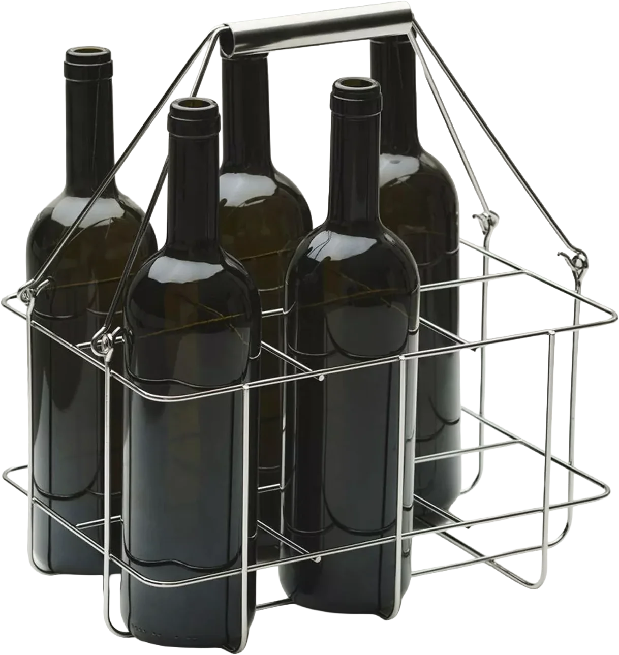 Outdoor Market Stainless-Steel Bottle Carrier, Hay