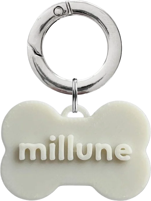 bone pet tag, millune
