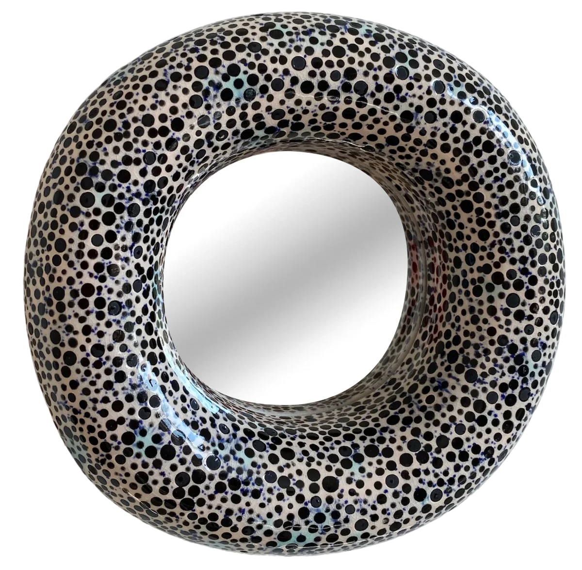 Funky ceramic mirror, kartuzceramics 