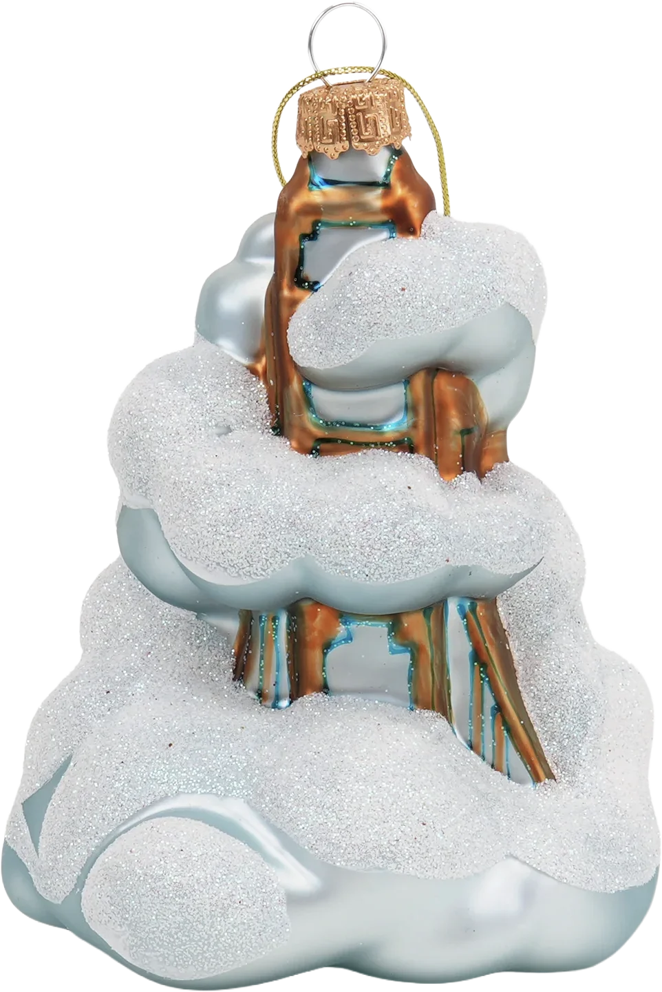 Karl the Fog Glass Christmas Ornament, sfmoma