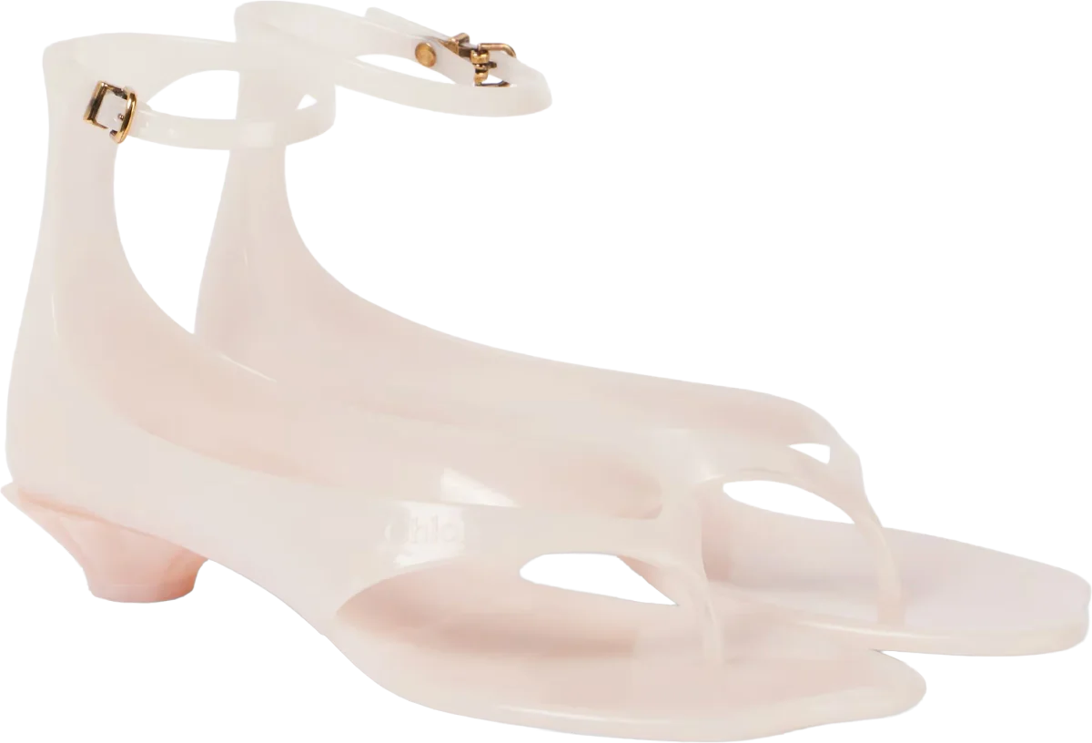 Jelly thong sandals blush, Chloé