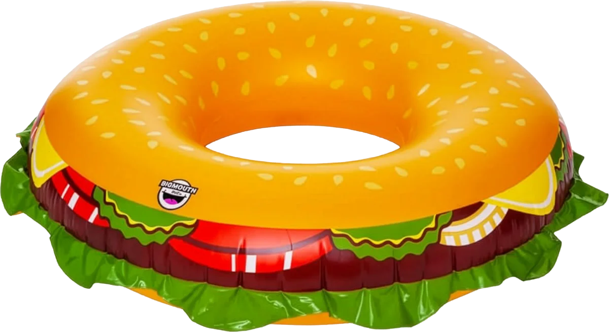 Cheeseburger Pool Float, Big Mouth