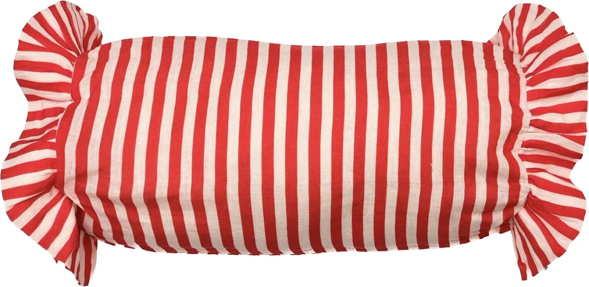 Cherry Red Bolster Cover, Amuse La Bouche