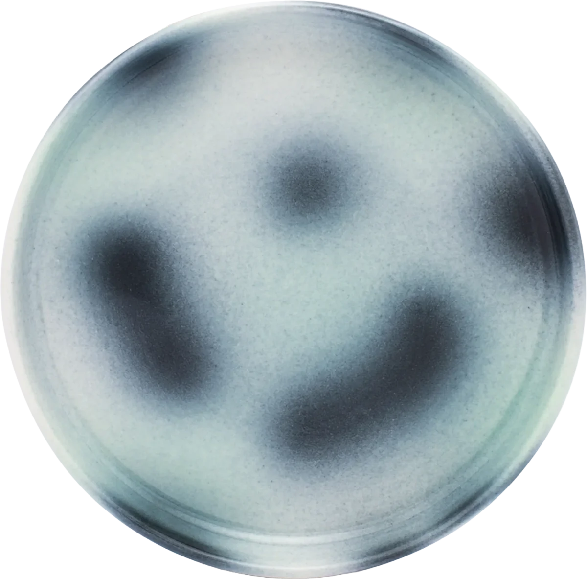 kawaii baby plate in acid terrazzo, frizbee ceramics