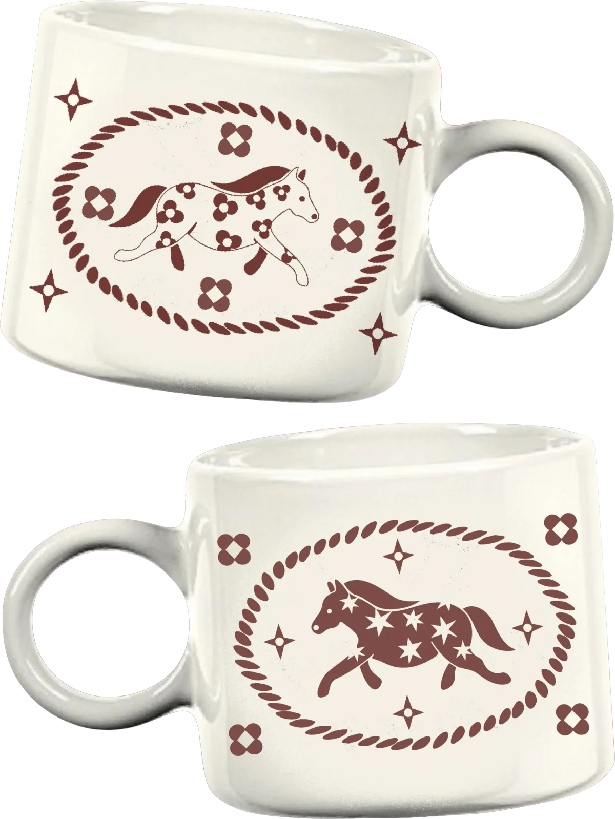 horse ceramic mug, birdworldtattoo