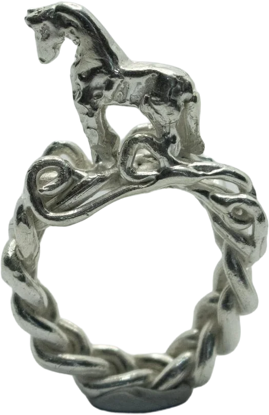 newitem — Braided Horse ring, alice lang brown