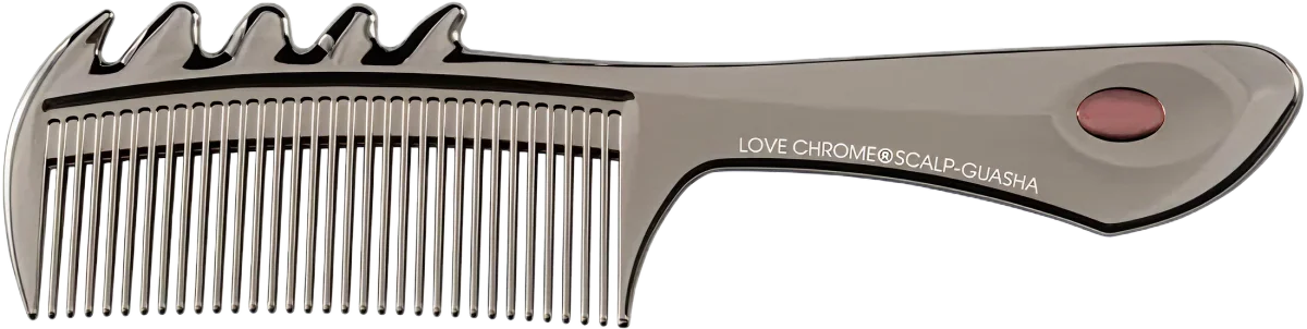 rubchrom pg scalp casa black hair comb, love chrome