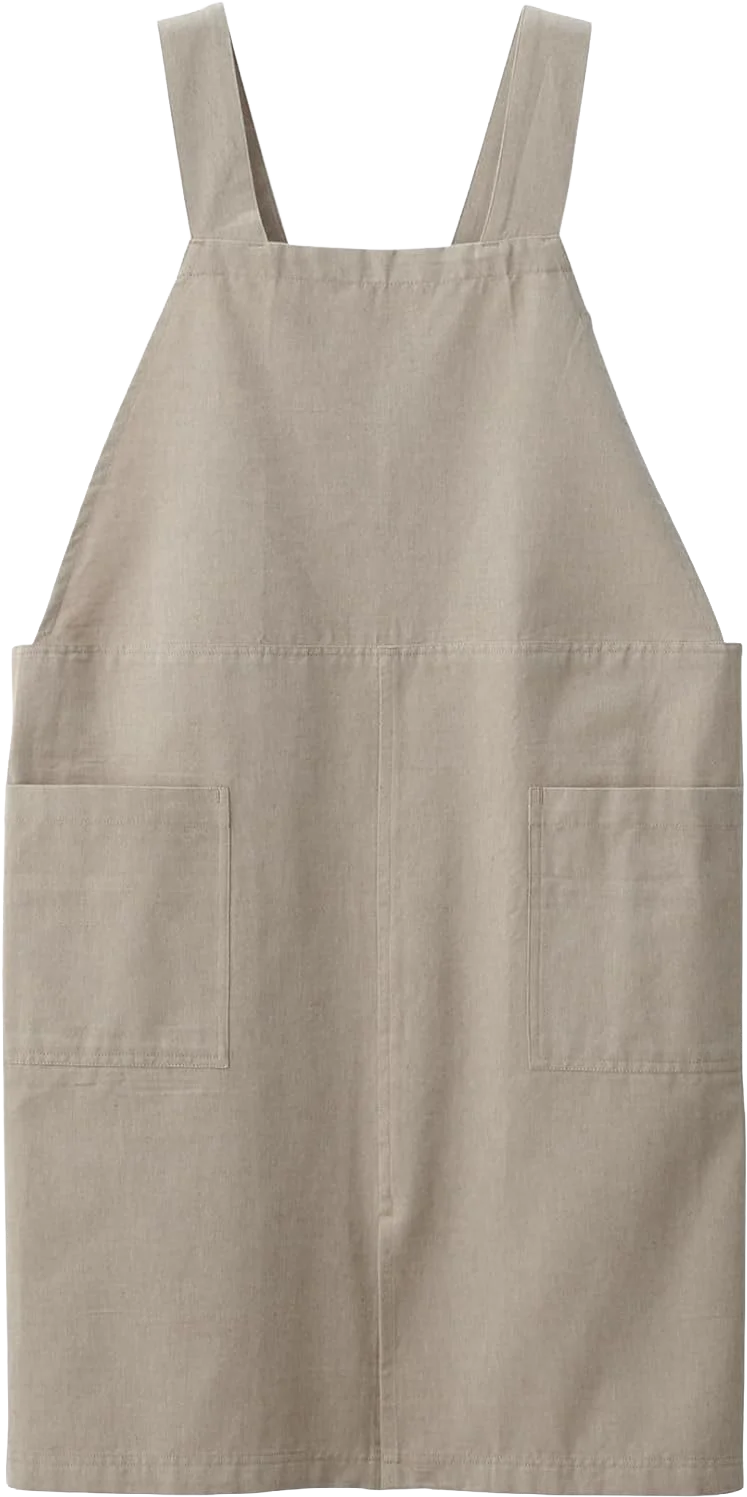 Cotton Plain Weave Work Apron, Muji