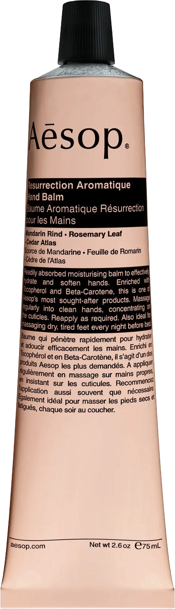 resurrection aromatique travel hand balm, aesop 
