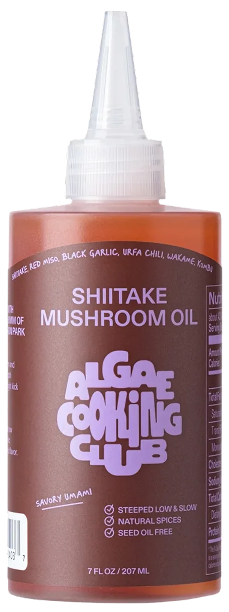 Shiitake Mushroom Oil, Algae Cooking Club 