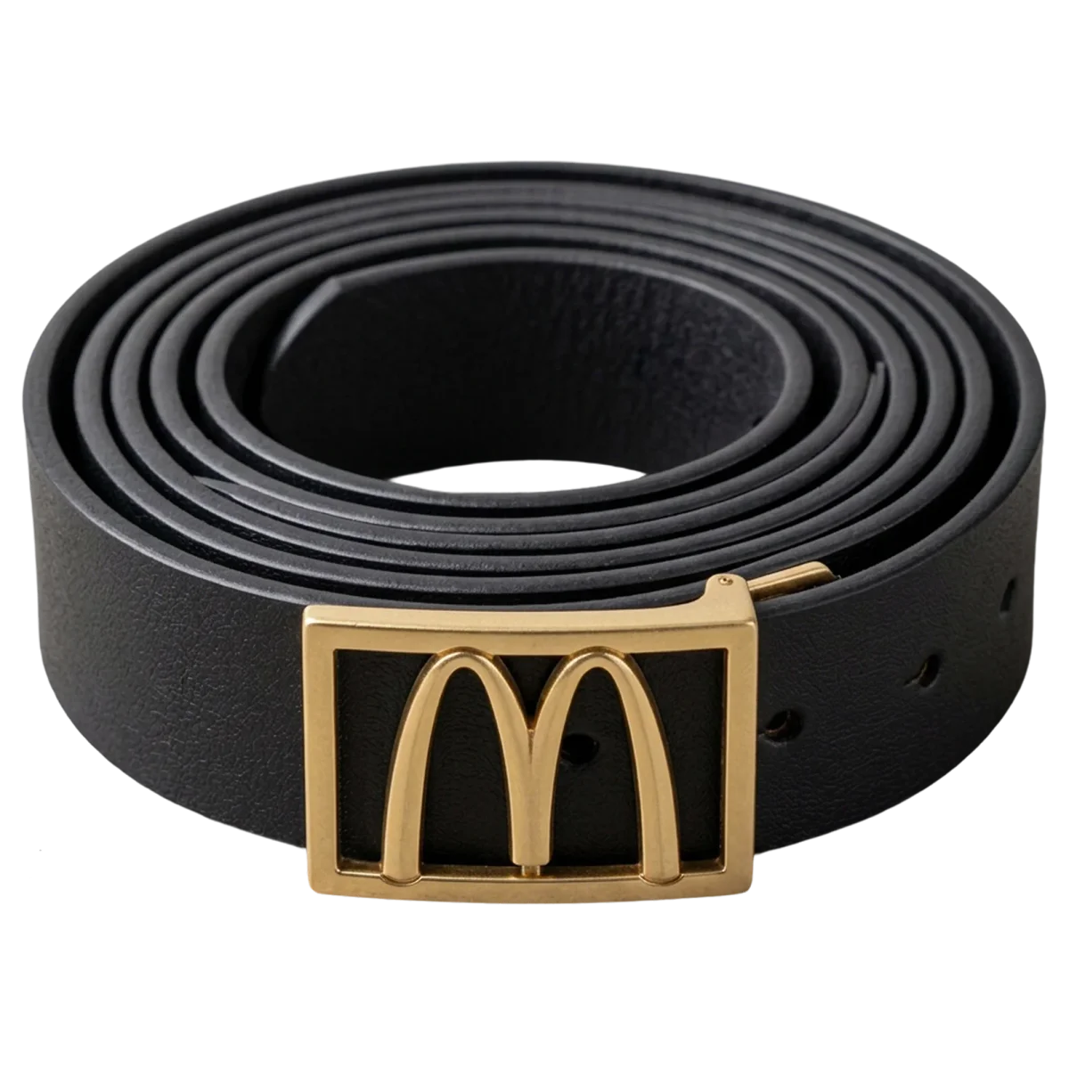 Black & Gold Leather Belt, Jimi Vain x McDonald’s 