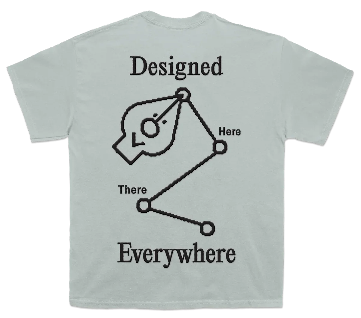 Here, there, everywhere tee, Figma