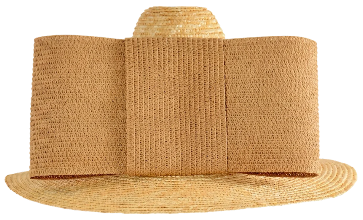 Bucket Bow Hat, Tan, Maryam Keyhani