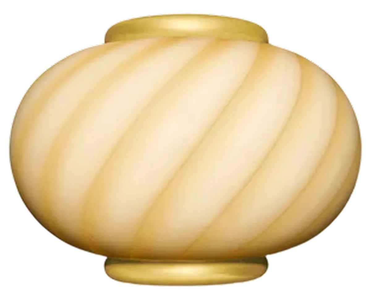Candy Wall Light, Yellow Swirl, Vetro