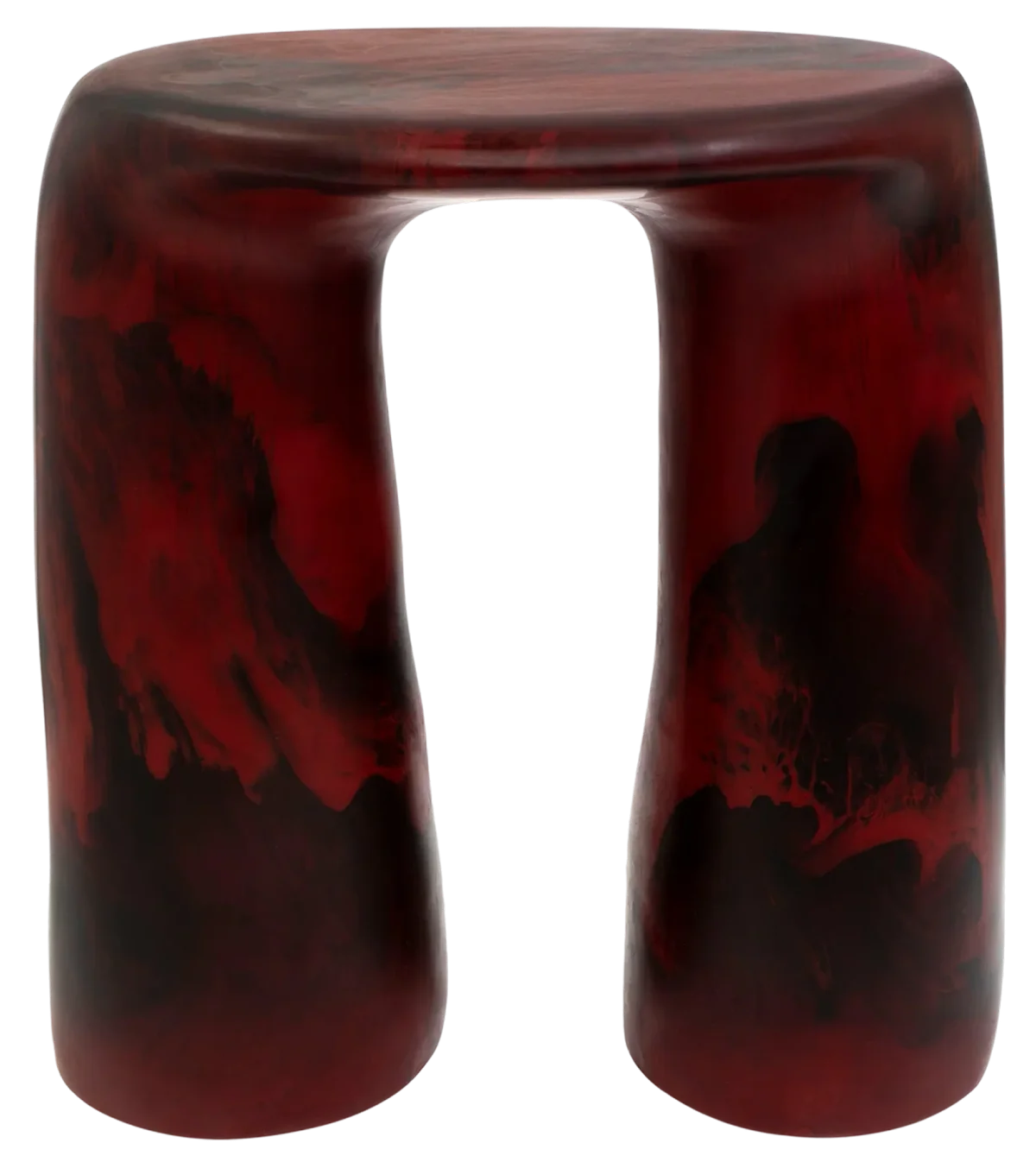 Rock Tower Table, Crimson, Dinosaur Designs