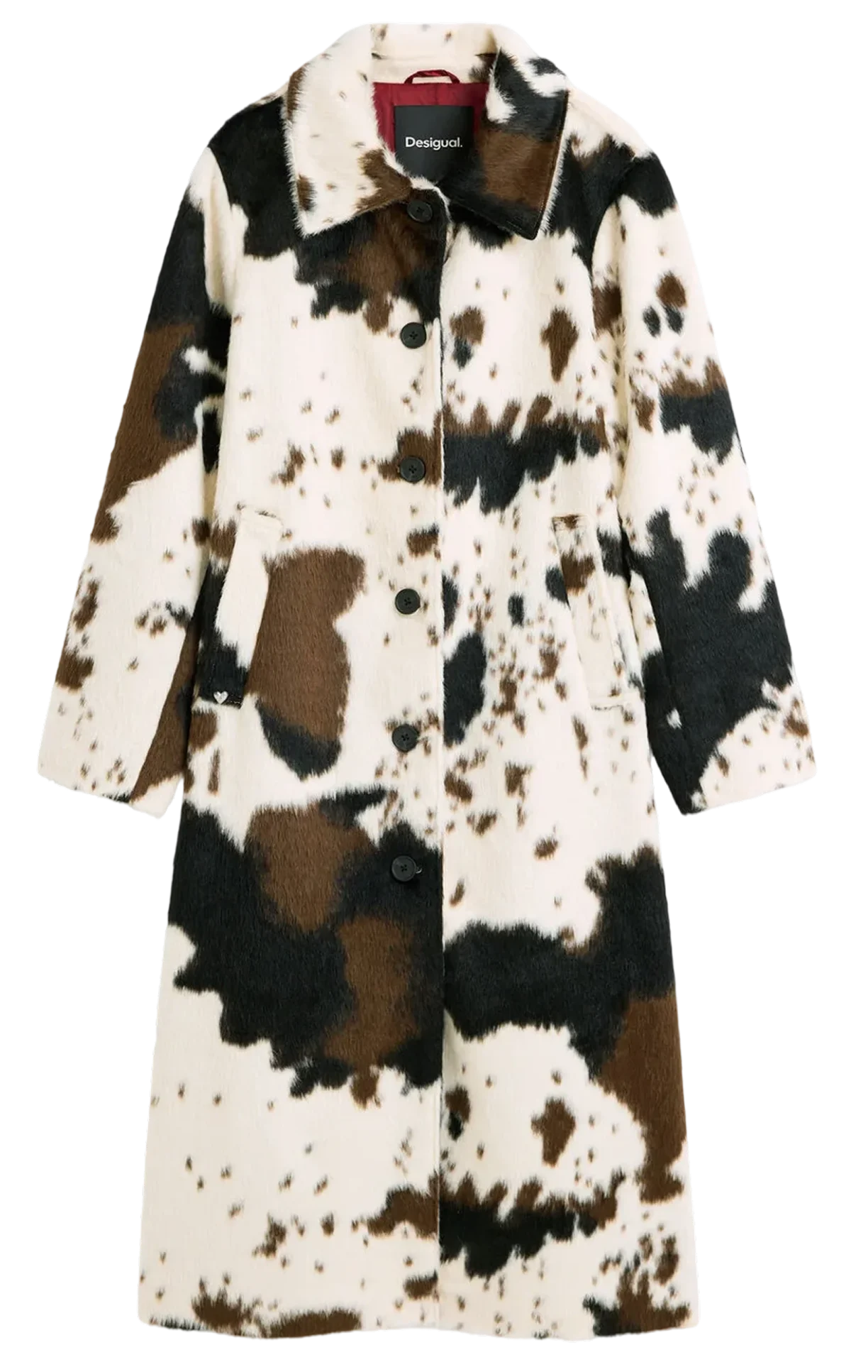 Animal Print Faux Fur Coat, Desigual