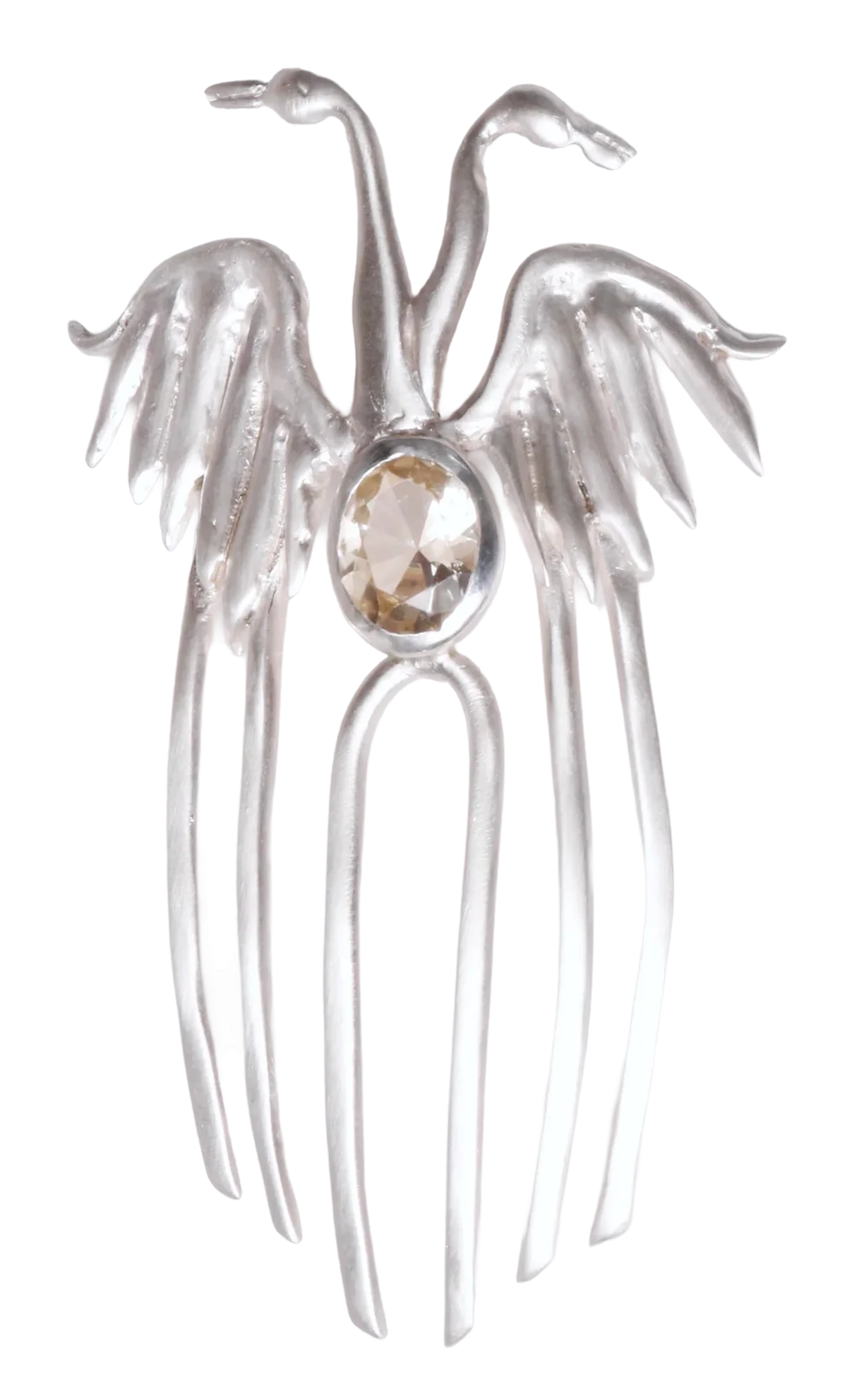 Double Phoenix French Hair Comb, MGN Jewellery
